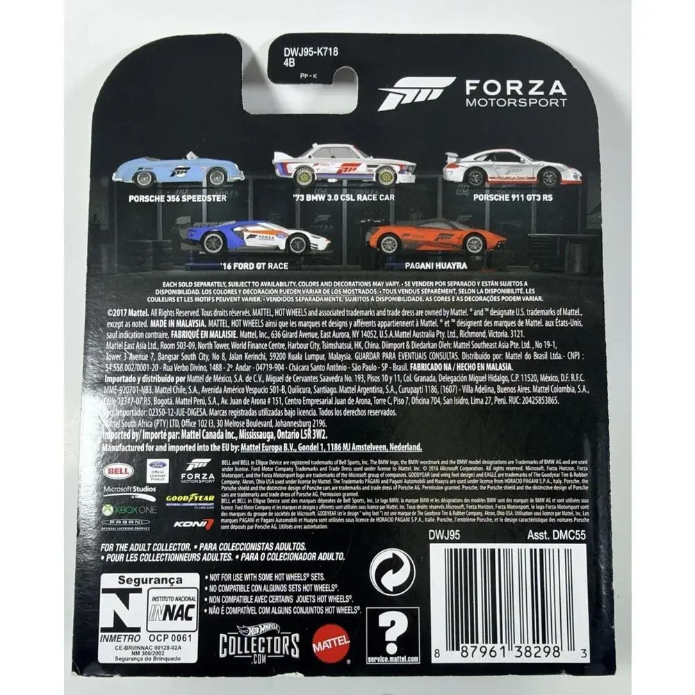 Hot Wheels Forza Motorsport 2016 - 5 Car Set - Open Box